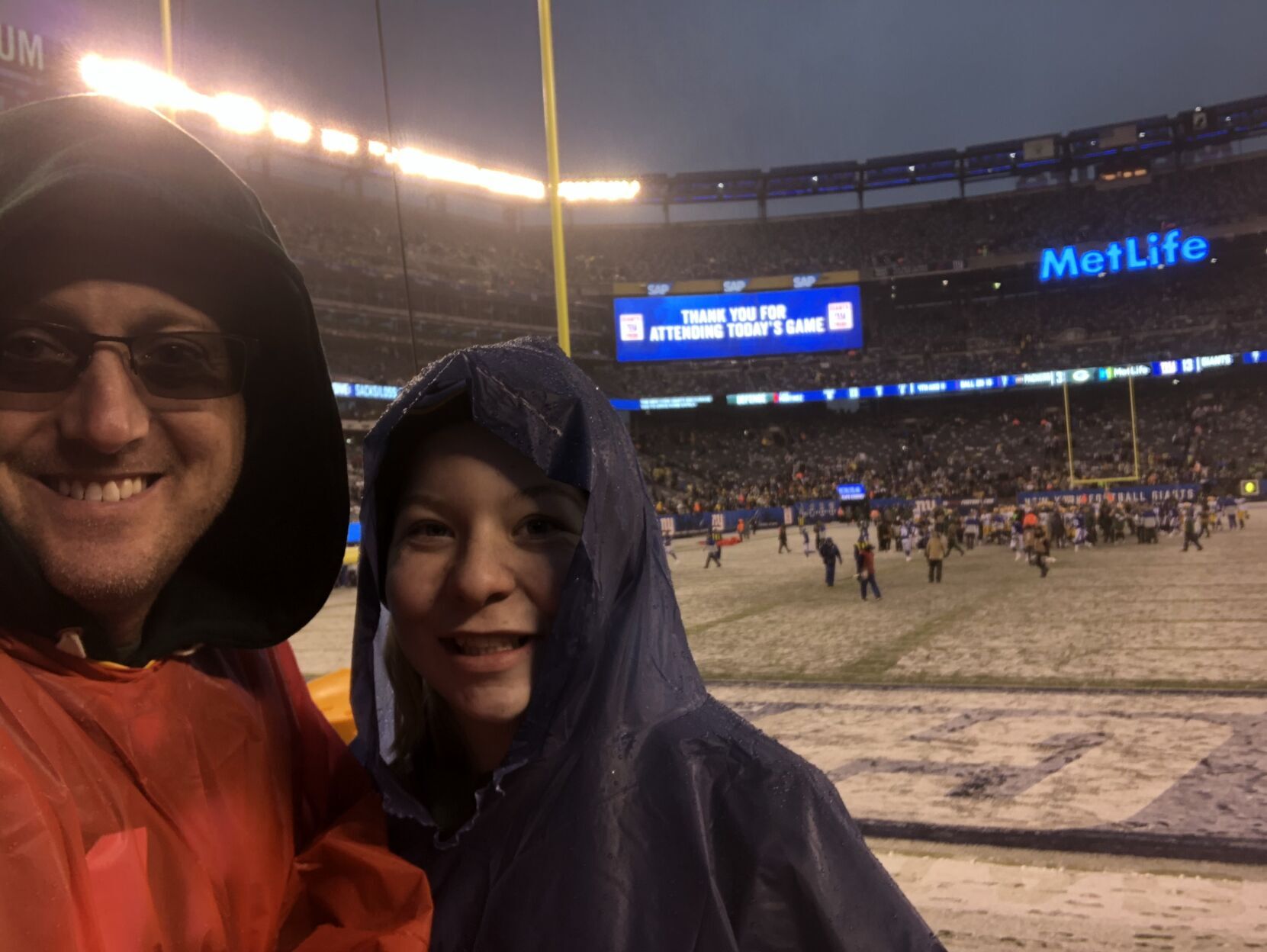 Trevor and Anna Linberg in the snow